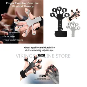 An Adjustable Silicone Finger Exerciser and Hand Grip Strengthener