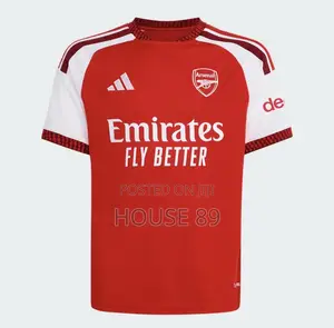 Red and White Arsenal FC 26/27 Home Shirt