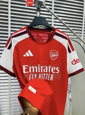 Red and White Arsenal FC 26/27 Home Shirt