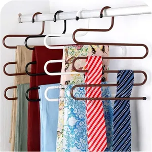 Pants Trousers Scarf Hanger - 5-Layer Metallic