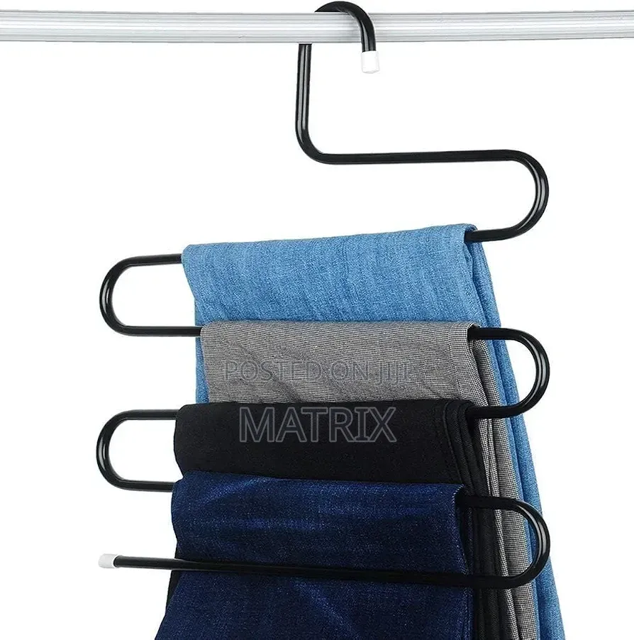 Pants Trousers Scarf Hanger - 5-Layer Metallic