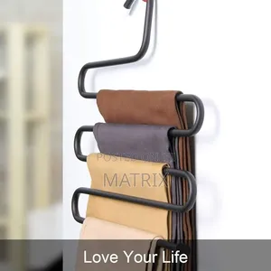 Pants Trousers Scarf Hanger - 5-Layer Metallic