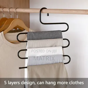 Pants Trousers Scarf Hanger - 5-Layer Metallic