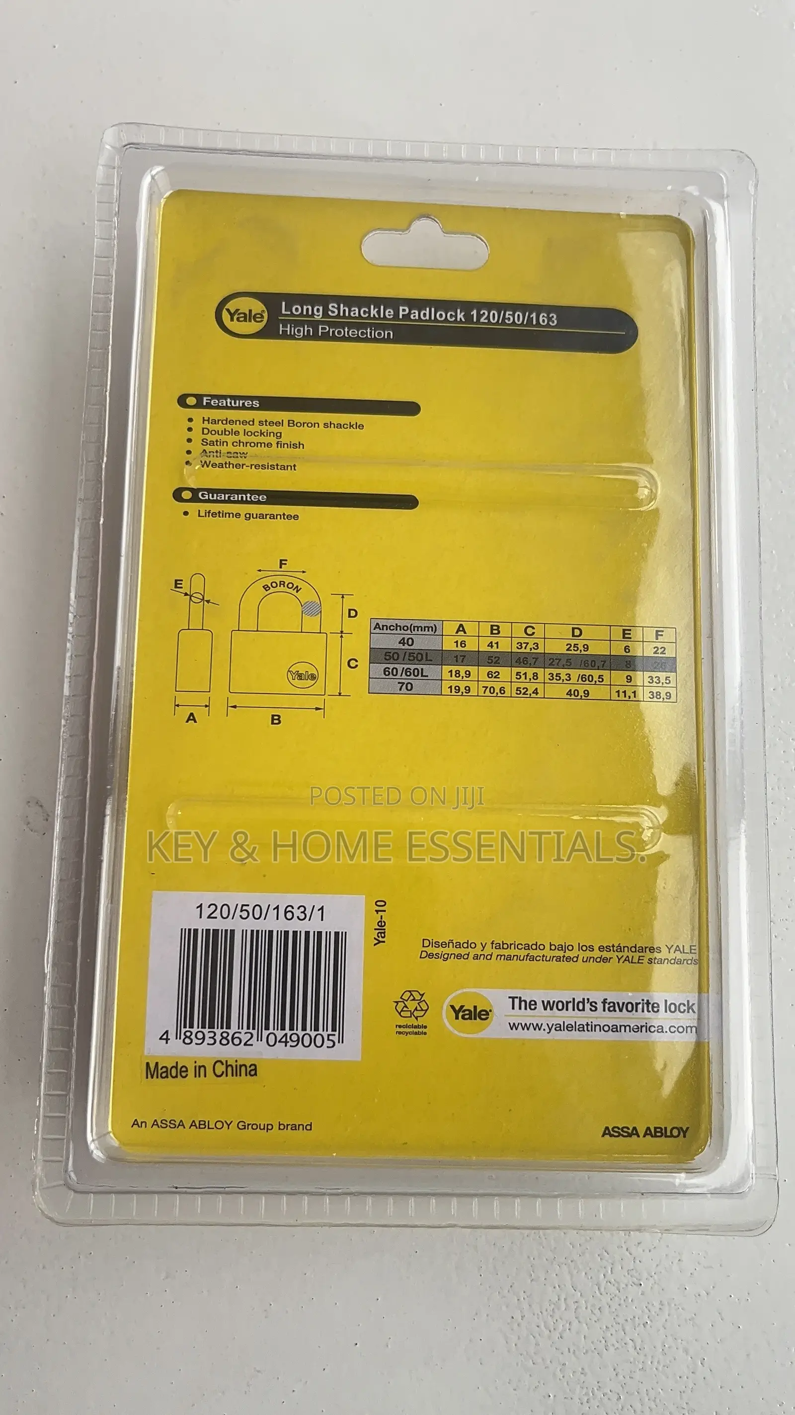 Long Shackle Padlock – 50mm