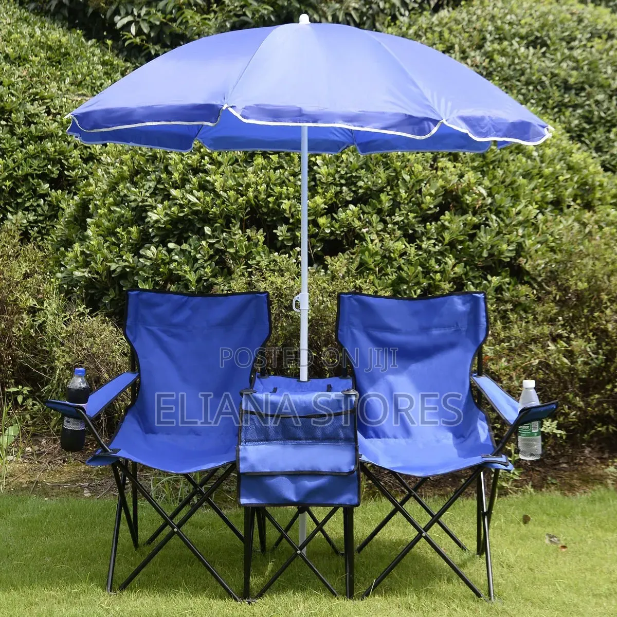 Portable Folding Double Chair With Umbrella