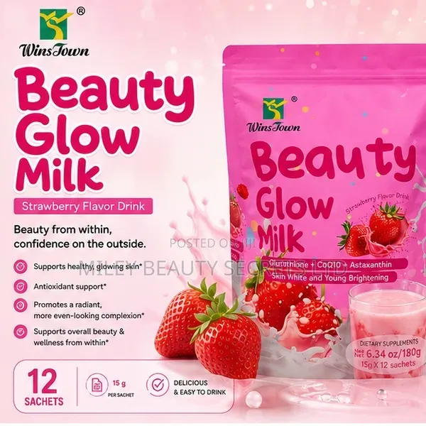 🍓✨ Beauty Glow Milk — Glow From Within ✨🍓