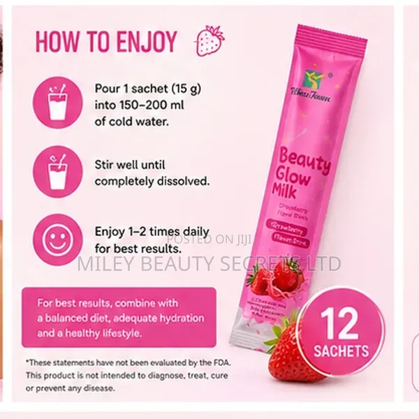 🍓✨ Beauty Glow Milk — Glow From Within ✨🍓