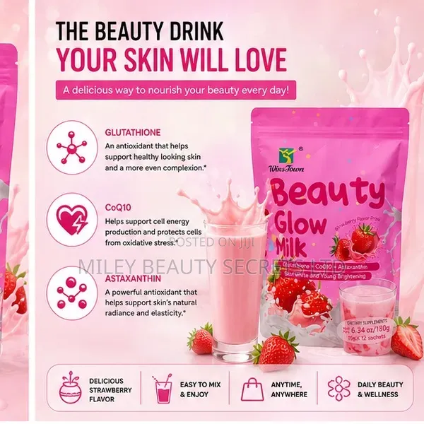 🍓✨ Beauty Glow Milk — Glow From Within ✨🍓