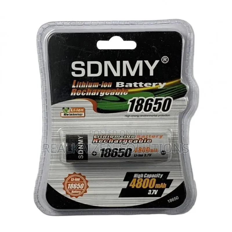 High Capacity 3.7V Rechargeable Battery 18650 4800mAh