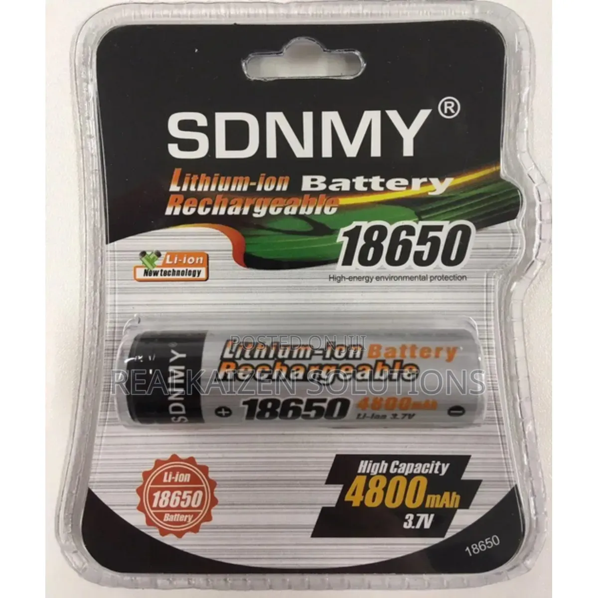 High Capacity 3.7V Rechargeable Battery 18650 4800mAh