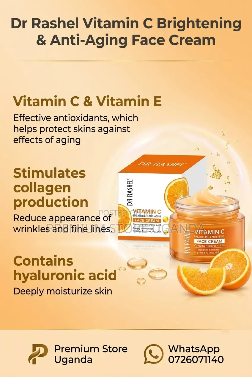 Dr. Rashel Vitamin C Brightening & Anti-Aging Face Cream 100% Originl
