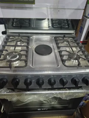 SPJ 80x60cm Freestanding Cooker 4 Gas 1 Electric Hotplate Cooker
