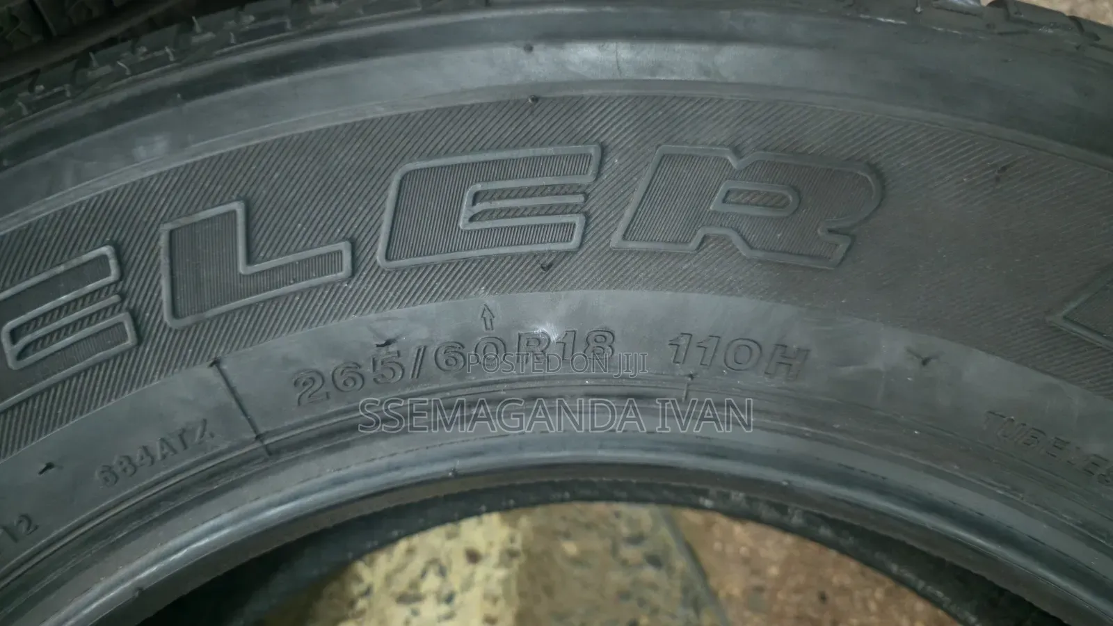 265/60r18 110H Dueller Bridgestone Imported Foreign Used