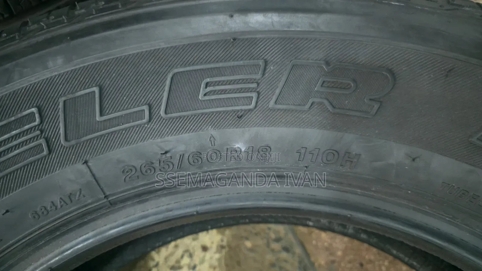 265/60r18 110H Dueller Bridgestone Imported Foreign Used