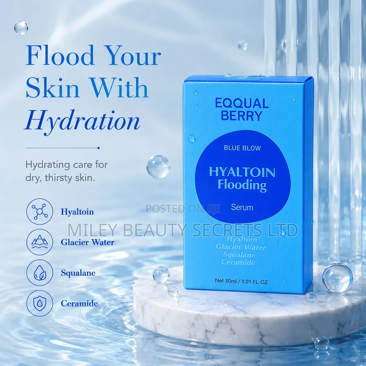 EOQUAL BERRY Blue Blow Hyaltoin Flooding Serum 💧💙