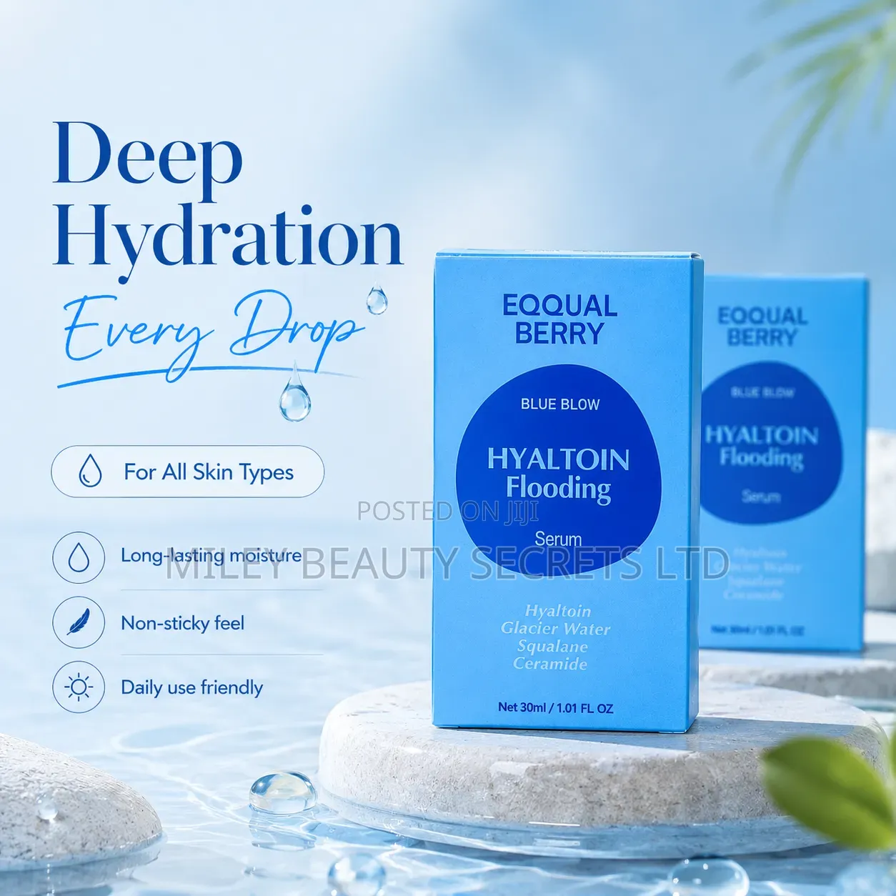 EOQUAL BERRY Blue Blow Hyaltoin Flooding Serum 💧💙