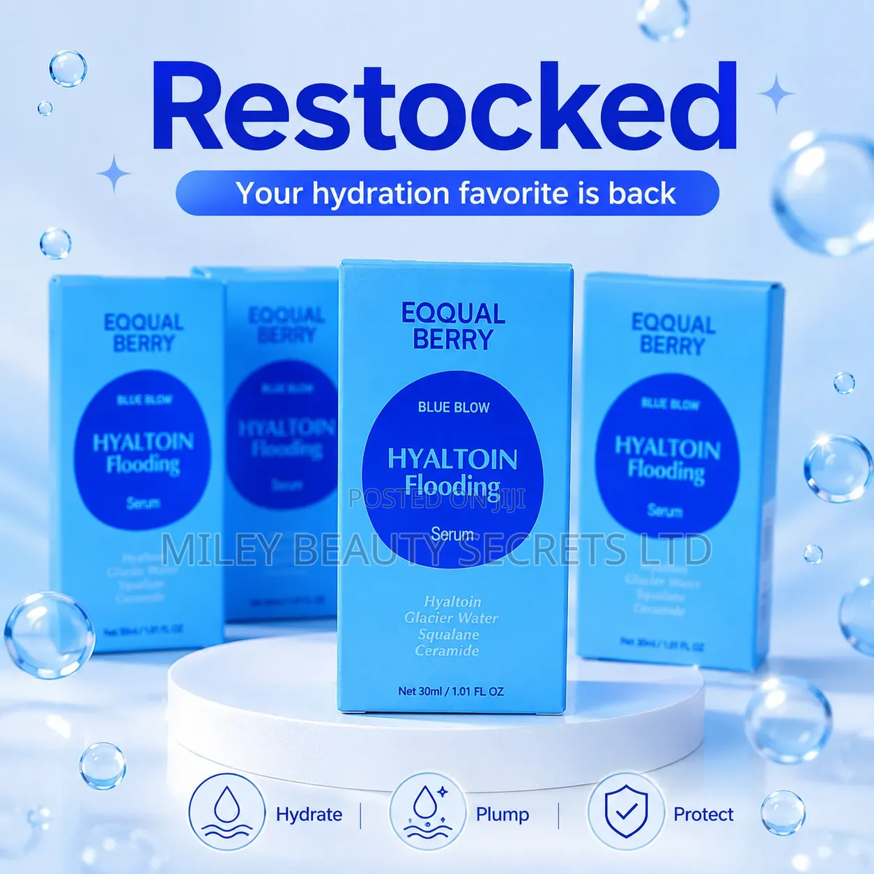 EOQUAL BERRY Blue Blow Hyaltoin Flooding Serum 💧💙