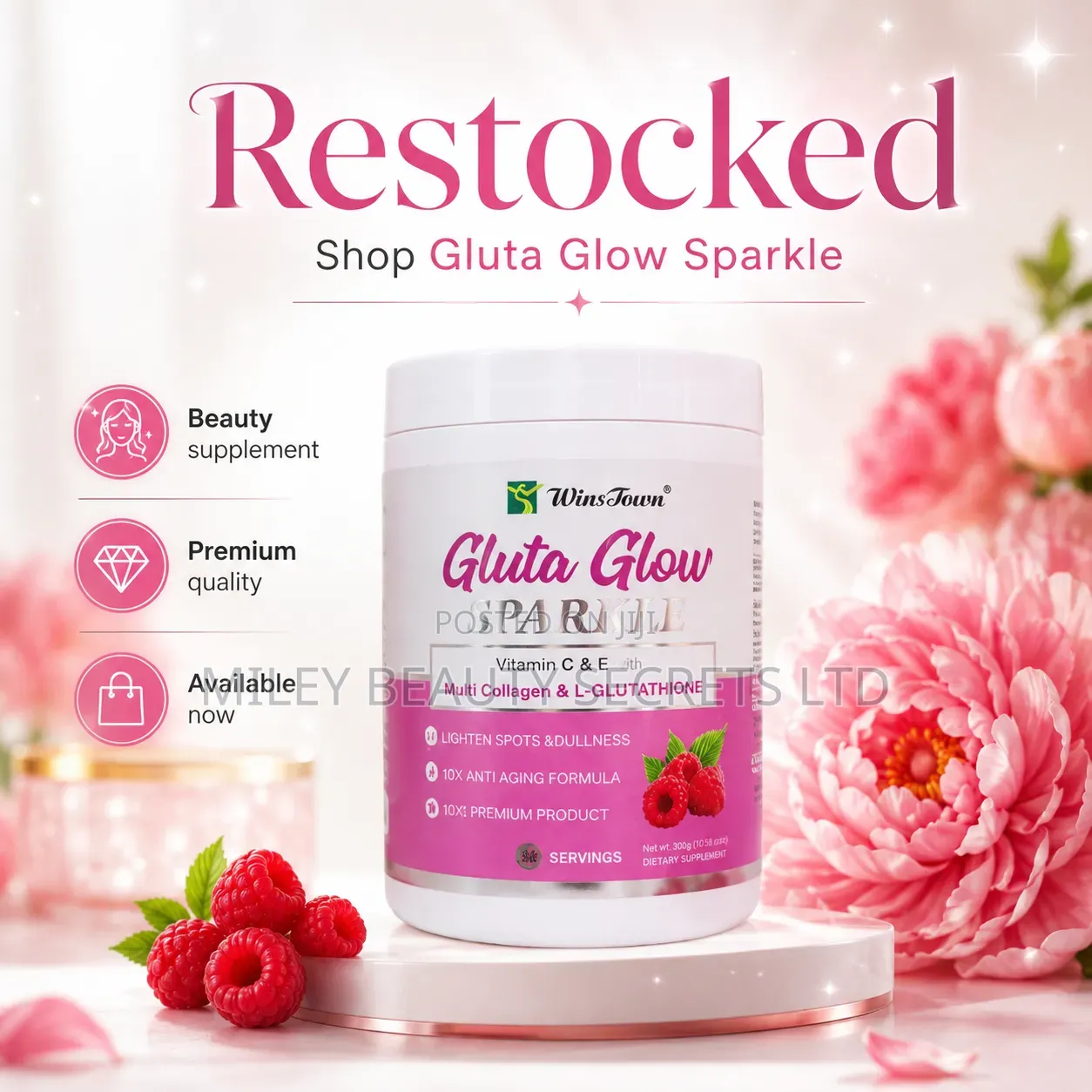 WinsTown Gluta Glow Sparkle 💗✨