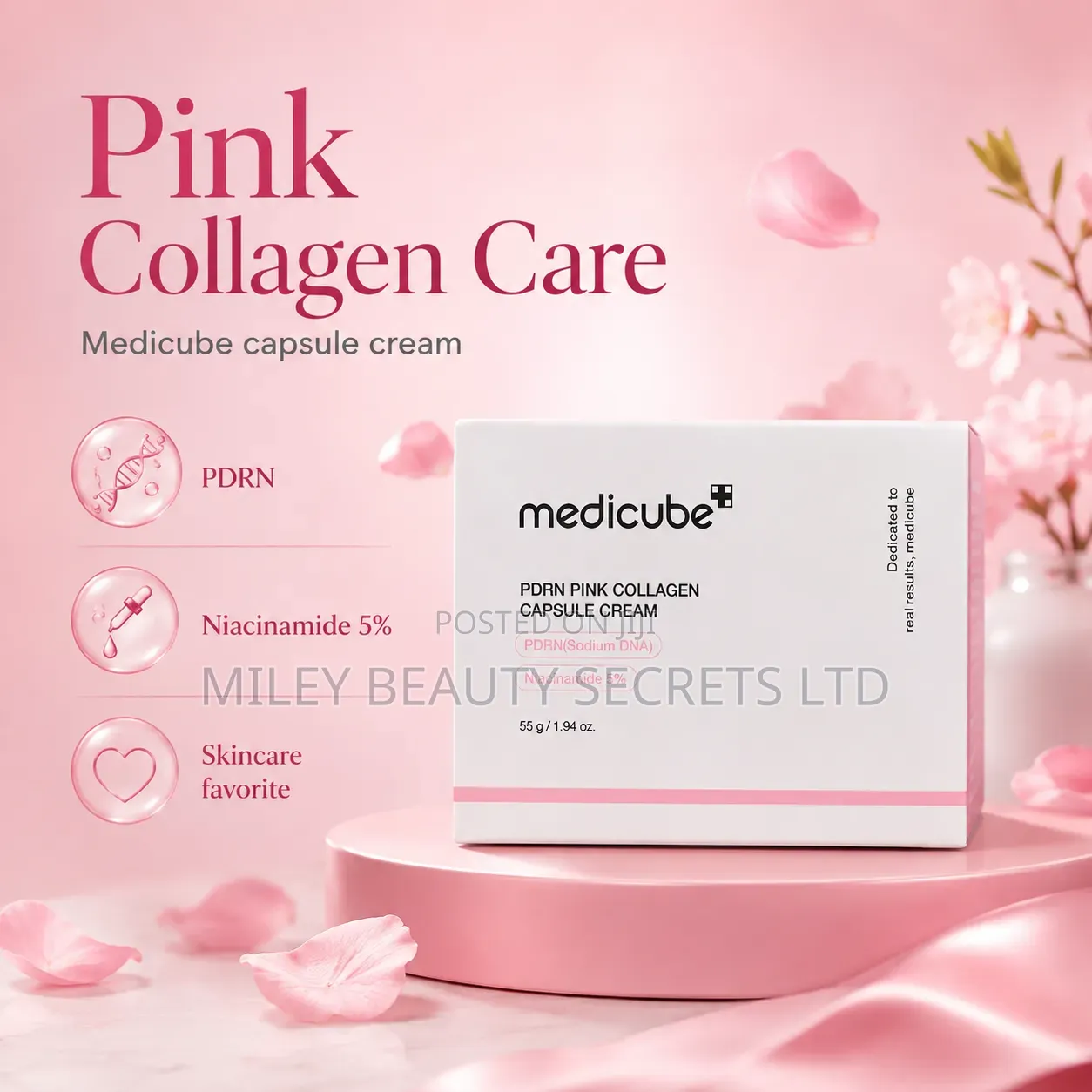 Medicube PDRN Pink Collagen Capsule Cream 🩷✨