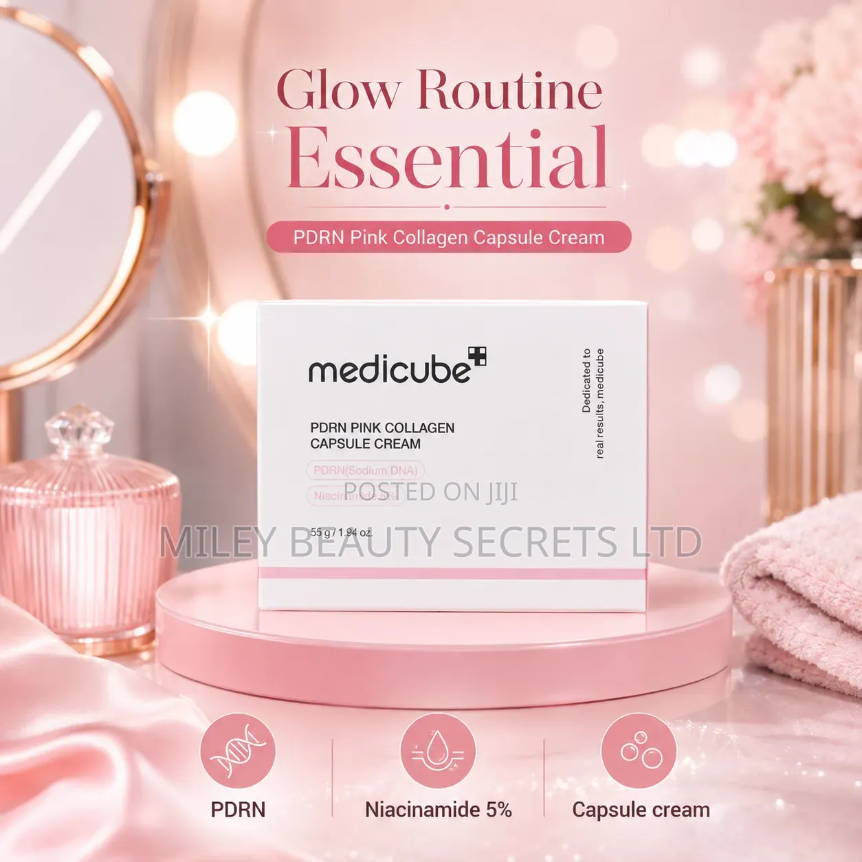 Medicube PDRN Pink Collagen Capsule Cream 🩷✨