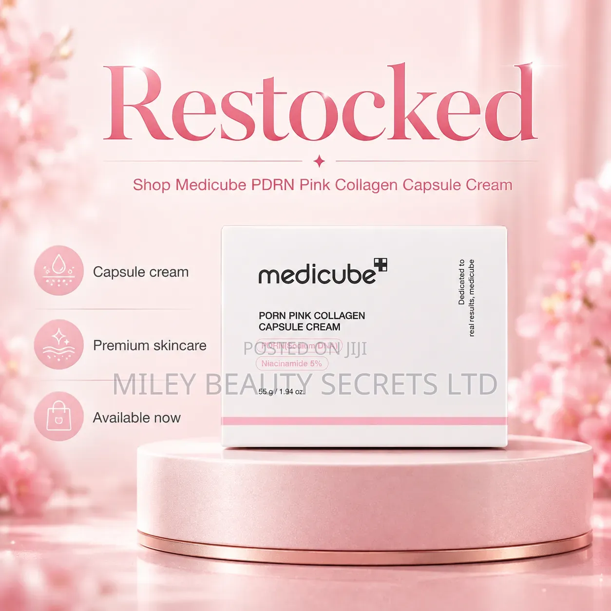 Medicube PDRN Pink Collagen Capsule Cream 🩷✨