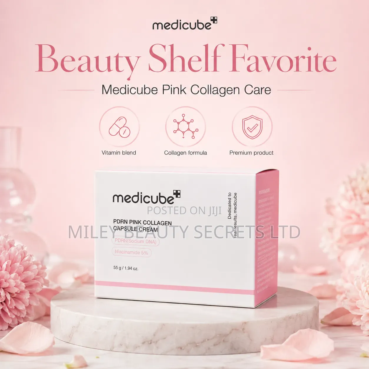 Medicube PDRN Pink Collagen Capsule Cream 🩷✨