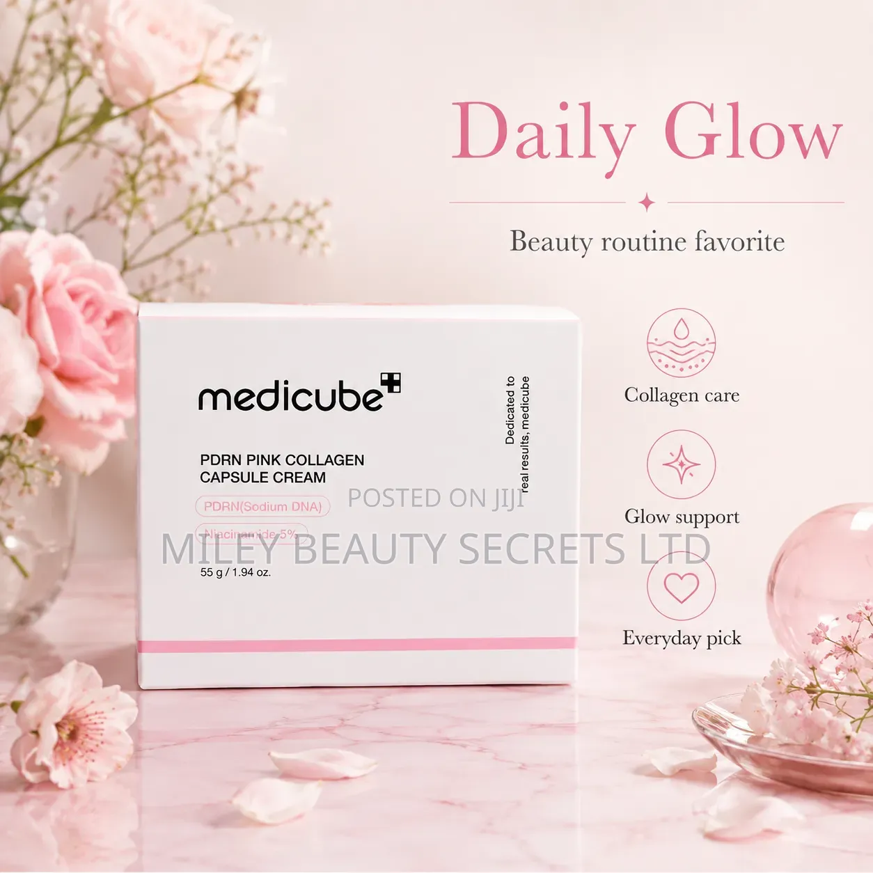 Medicube PDRN Pink Collagen Capsule Cream 🩷✨
