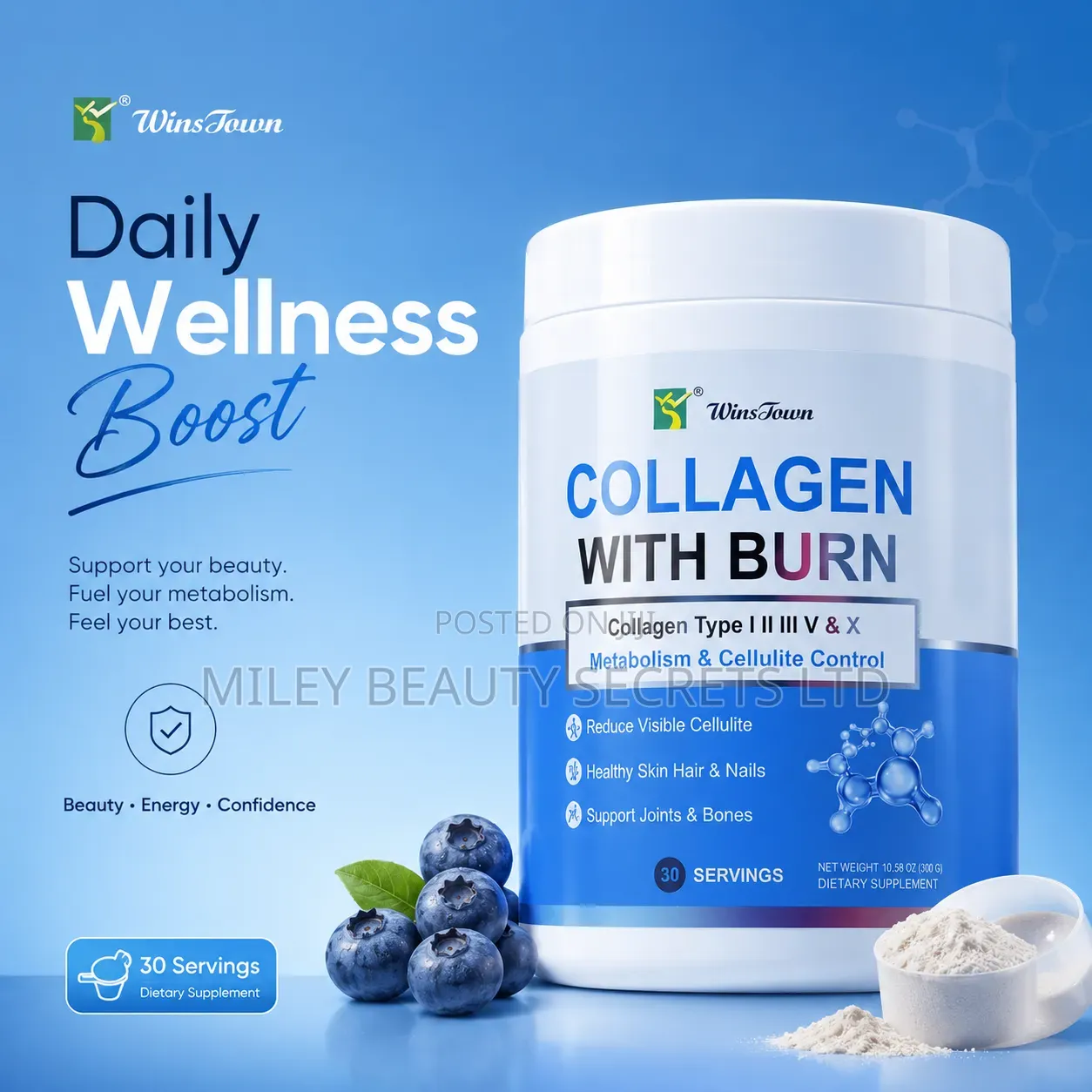 WinsTown Collagen With Burn 💙✨