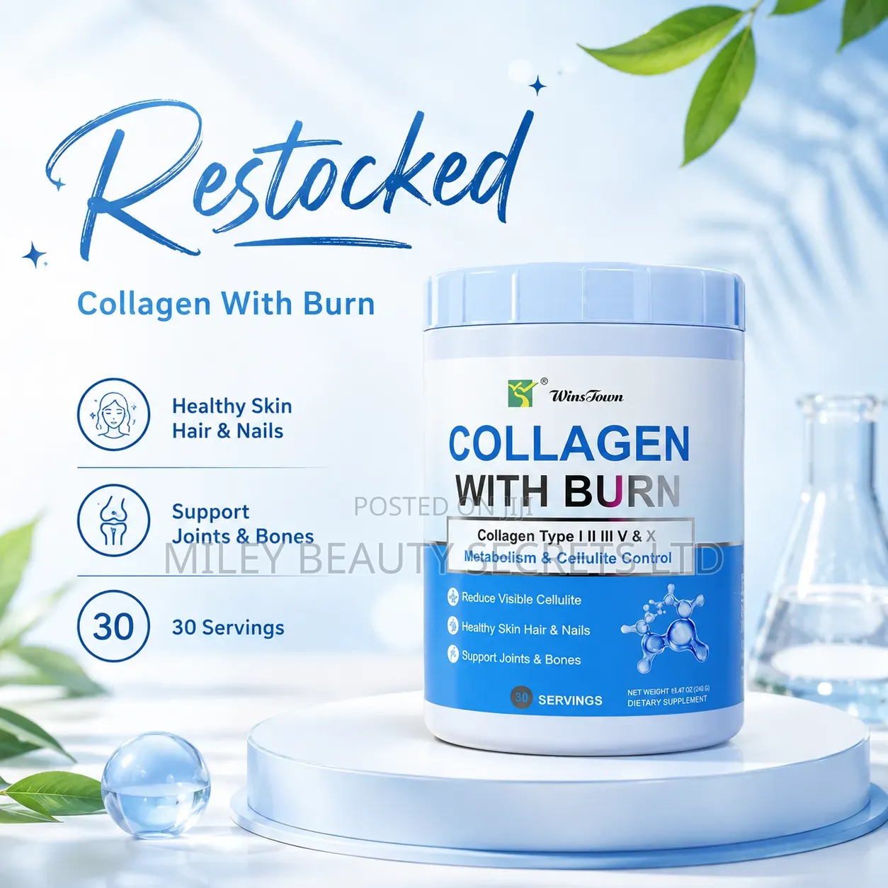 WinsTown Collagen With Burn 💙✨