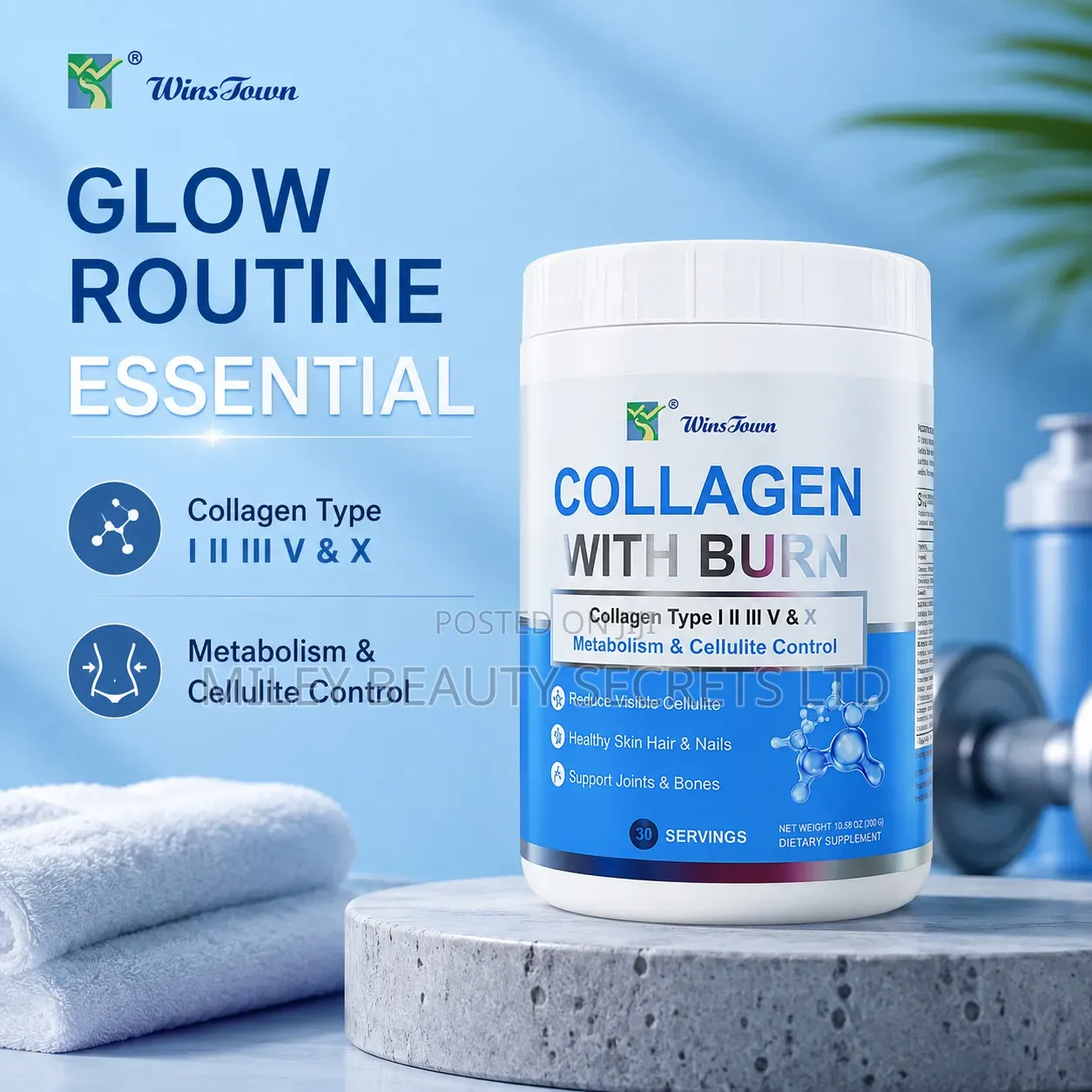 WinsTown Collagen With Burn 💙✨