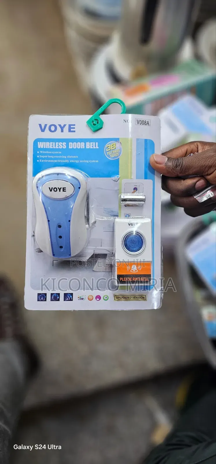 VOYE Wireless Door Bell (Model V008A)