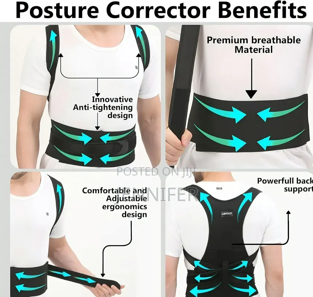 Adjustable Shoulder Straightener for Improving Back Posture