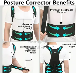 Adjustable Shoulder Straightener for Improving Back Posture