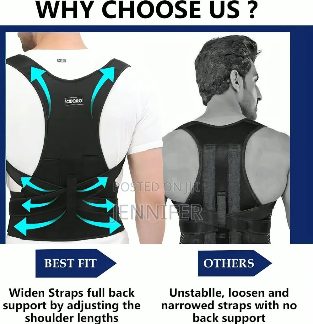 Adjustable Shoulder Straightener for Improving Back Posture