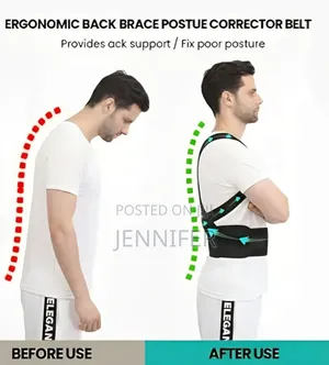 Adjustable Shoulder Straightener for Improving Back Posture