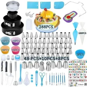 Multicolor 288pcs Cake Decorating Kit