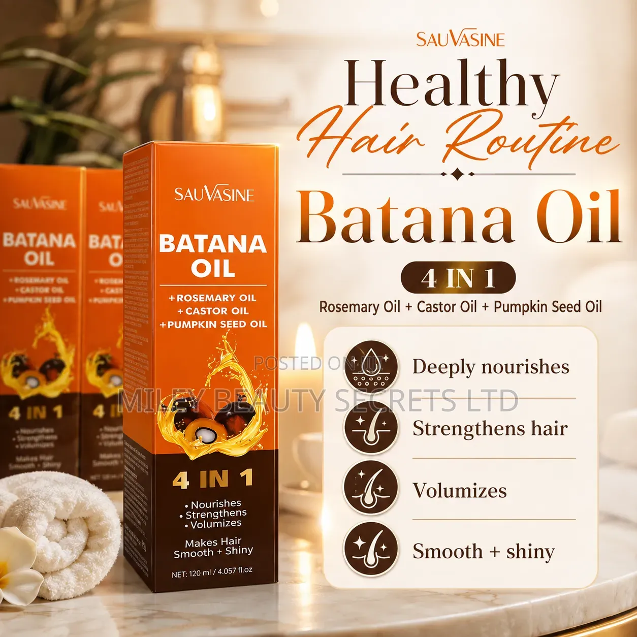 SAUVASINE Batana Oil 4 in 1 🧡✨