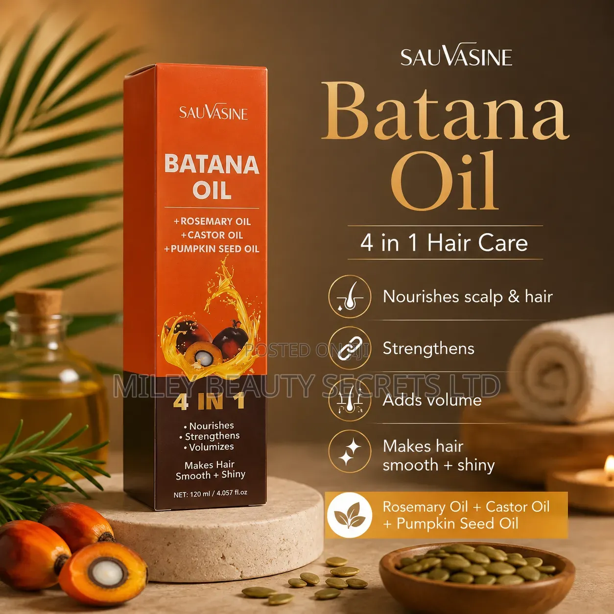 SAUVASINE Batana Oil 4 in 1 🧡✨
