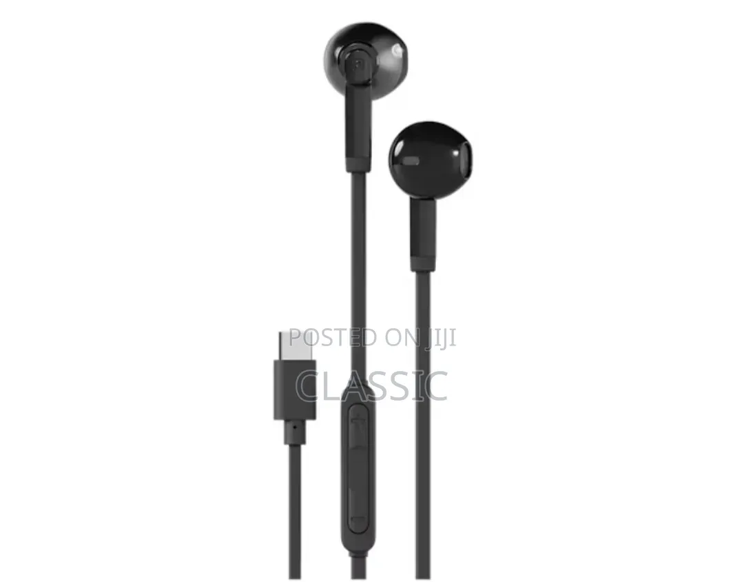 Porodo Soundtec Trace USB-C Semi in-Ear Stereo Earphones – Black