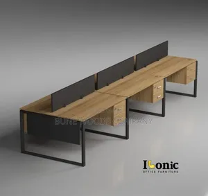 Simple 6seater People Workstation Office Table