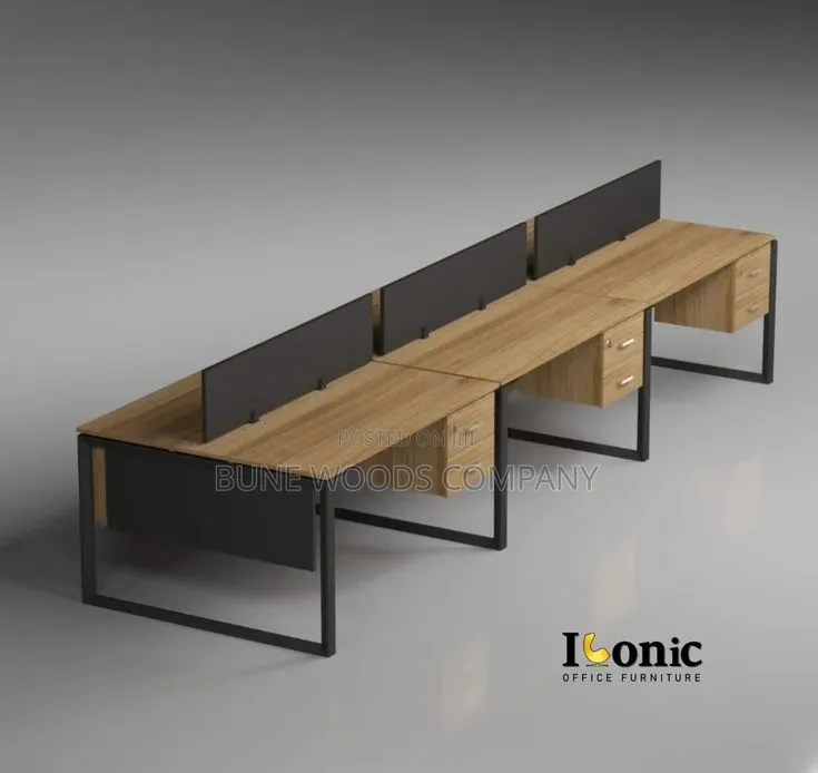 Simple 6seater People Workstation Office Table