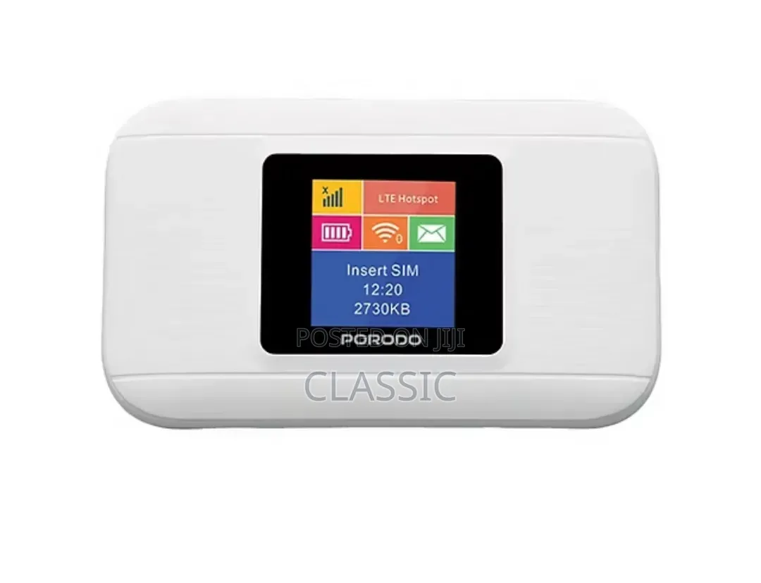 Porodo Nexfi 3000mAh 4G LTE Portable Wi-Fi Router