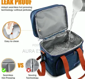 Dual-Compartment Insulated Lunch Bag