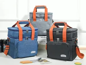 Dual-Compartment Insulated Lunch Bag