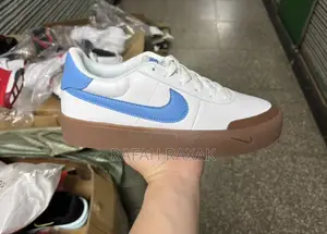 Original White/Blue Nike Court Shot Sneakers