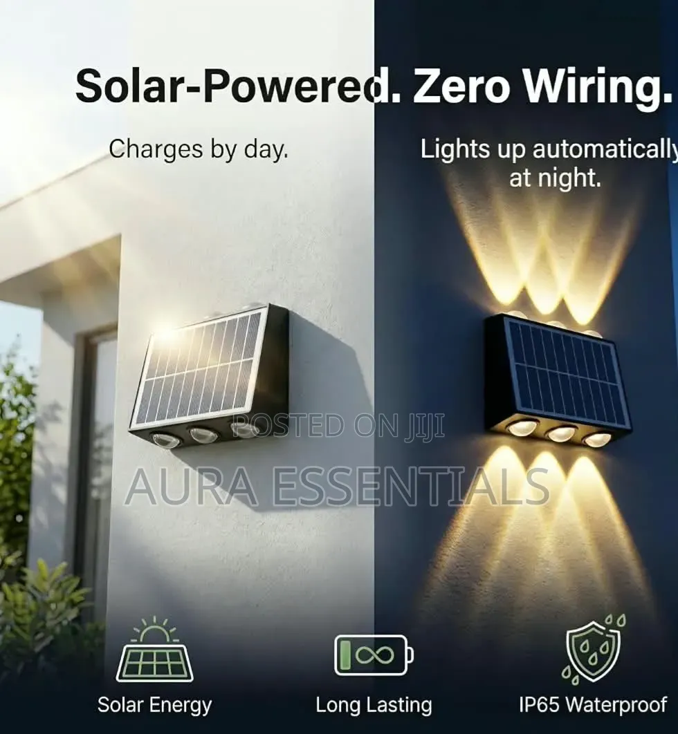 Solar Outdoor Up and Down Fence Light
