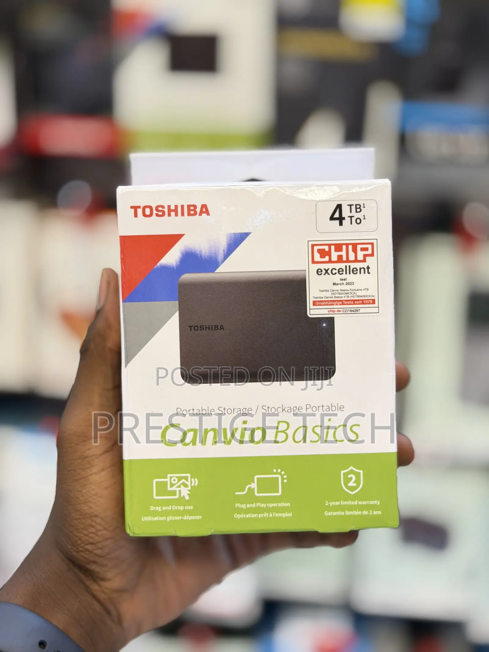 Toshiba 4TB Portable External Hard Drive USB 3.0