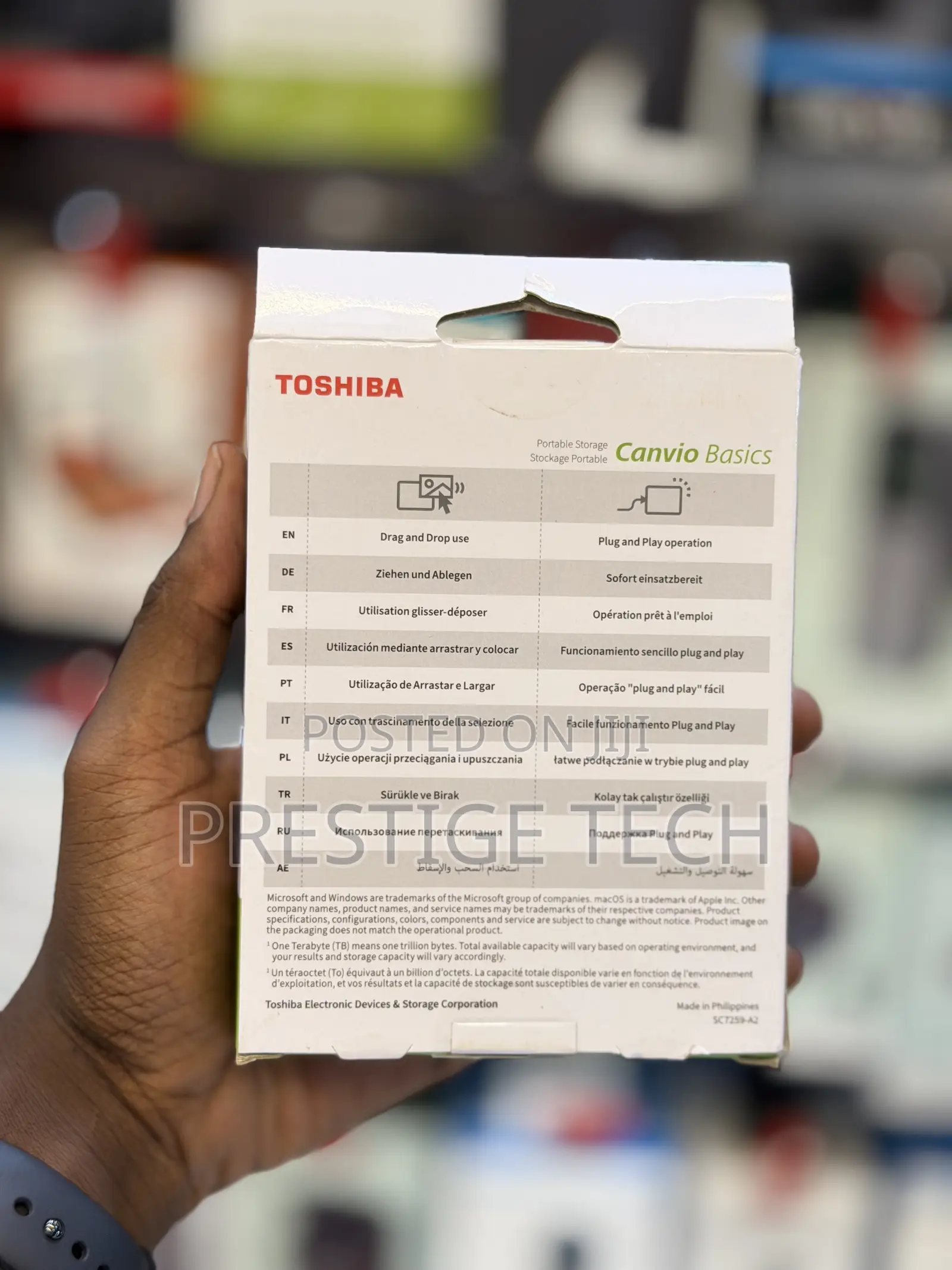 Toshiba 4TB Portable External Hard Drive USB 3.0