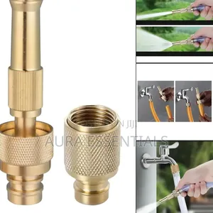 Solid Brass Adjustable High-Pressure Hose Nozzle
