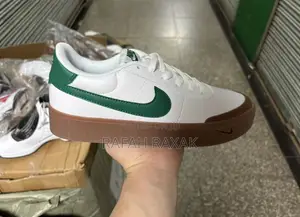 Original White/Green Nike Court Shot Sneakers